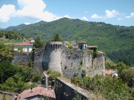 The fortress of the castle of Castiglione Garfagnana