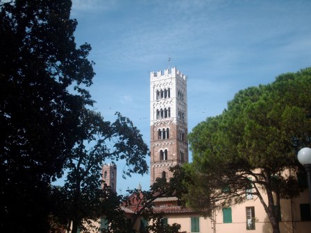 The bell tower of the Cathedral of S.Martino